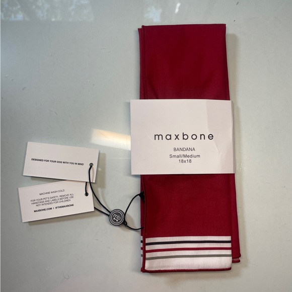 Netjets Maxbone Red Dog Bandana - Picture 1 of 5